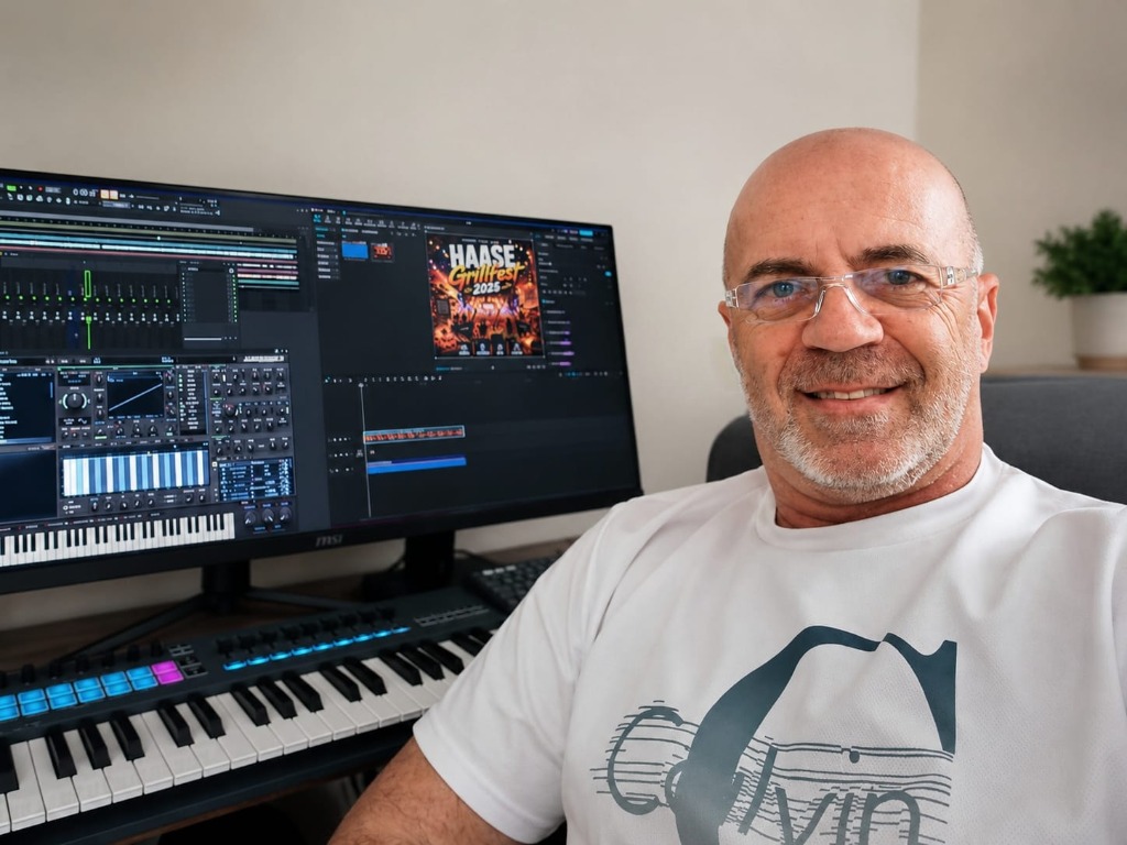 Ronny in seinem Heimstudio